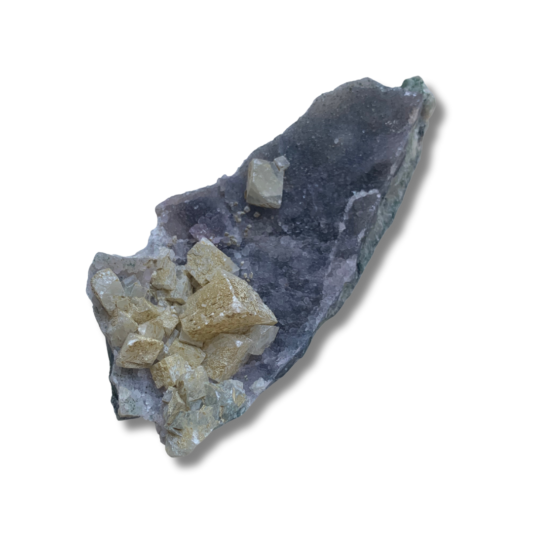 White Calcite & Amethyst Specimen // Purple Amethyst // good Amethyst Crystal // Metaphysical Stone // Village Silversmith