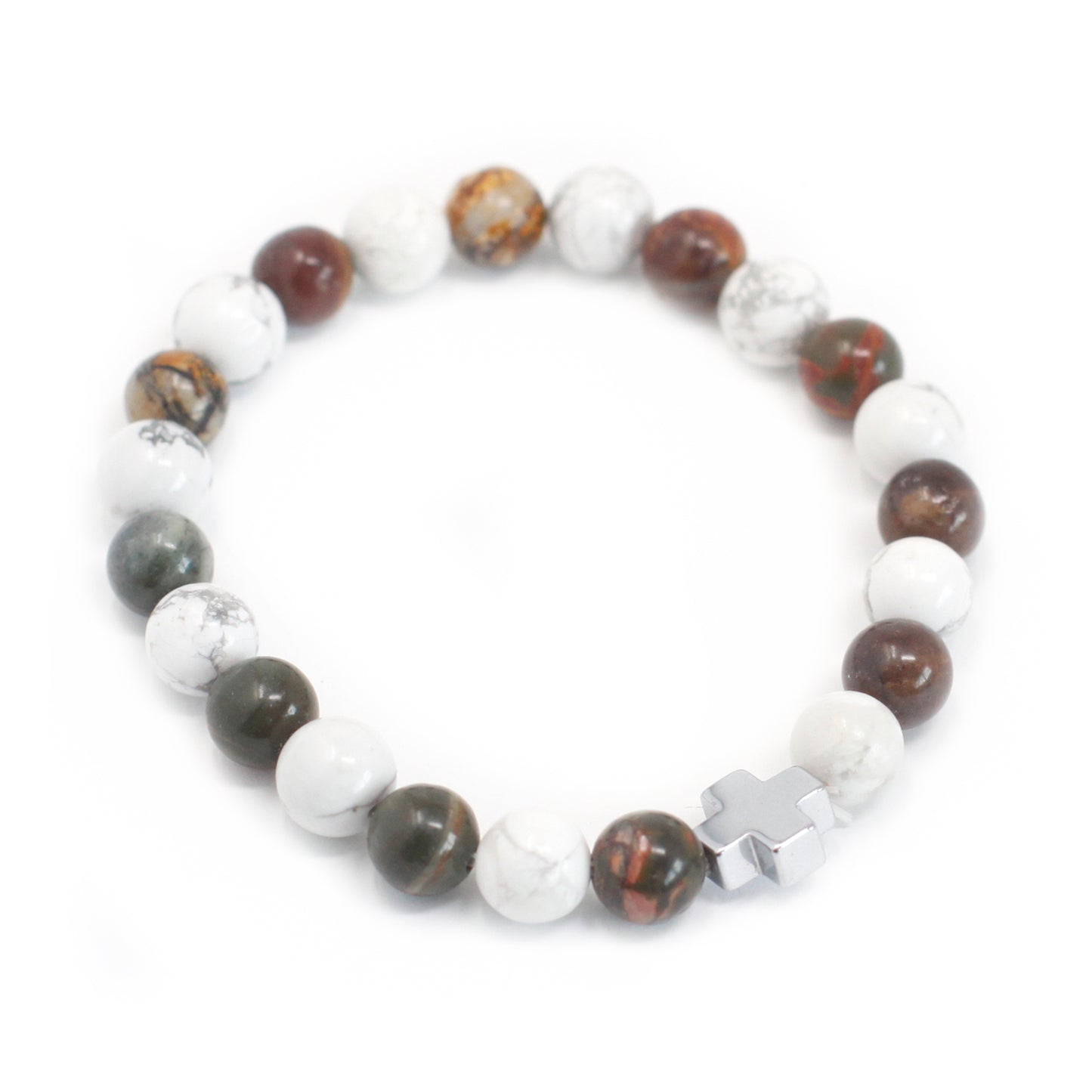 PICASSO JASPER & HOWLITE FRIENDSHIP BRACELET SET