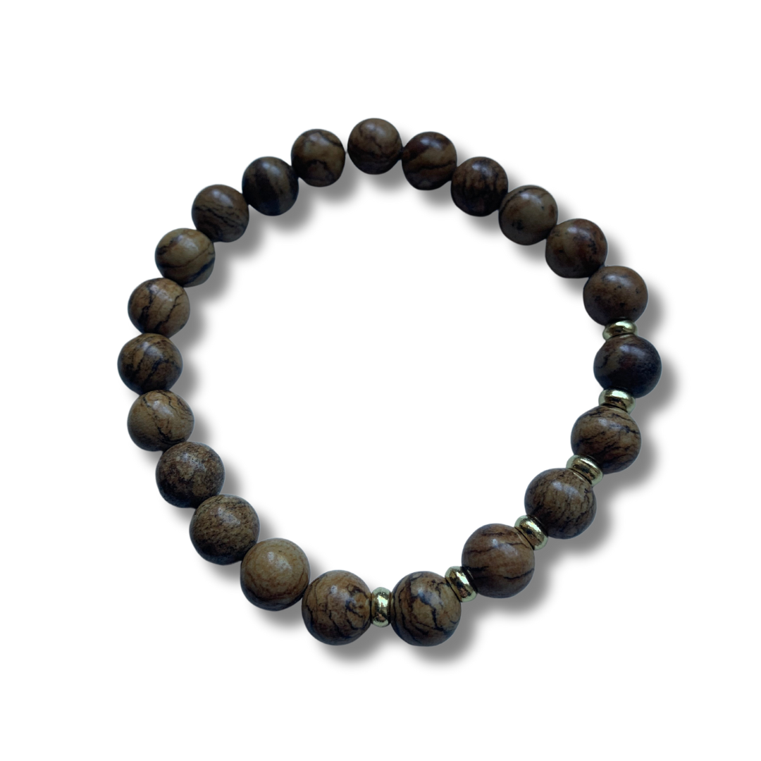 KALAHARI DESERT JASPER BEADED BRACELET