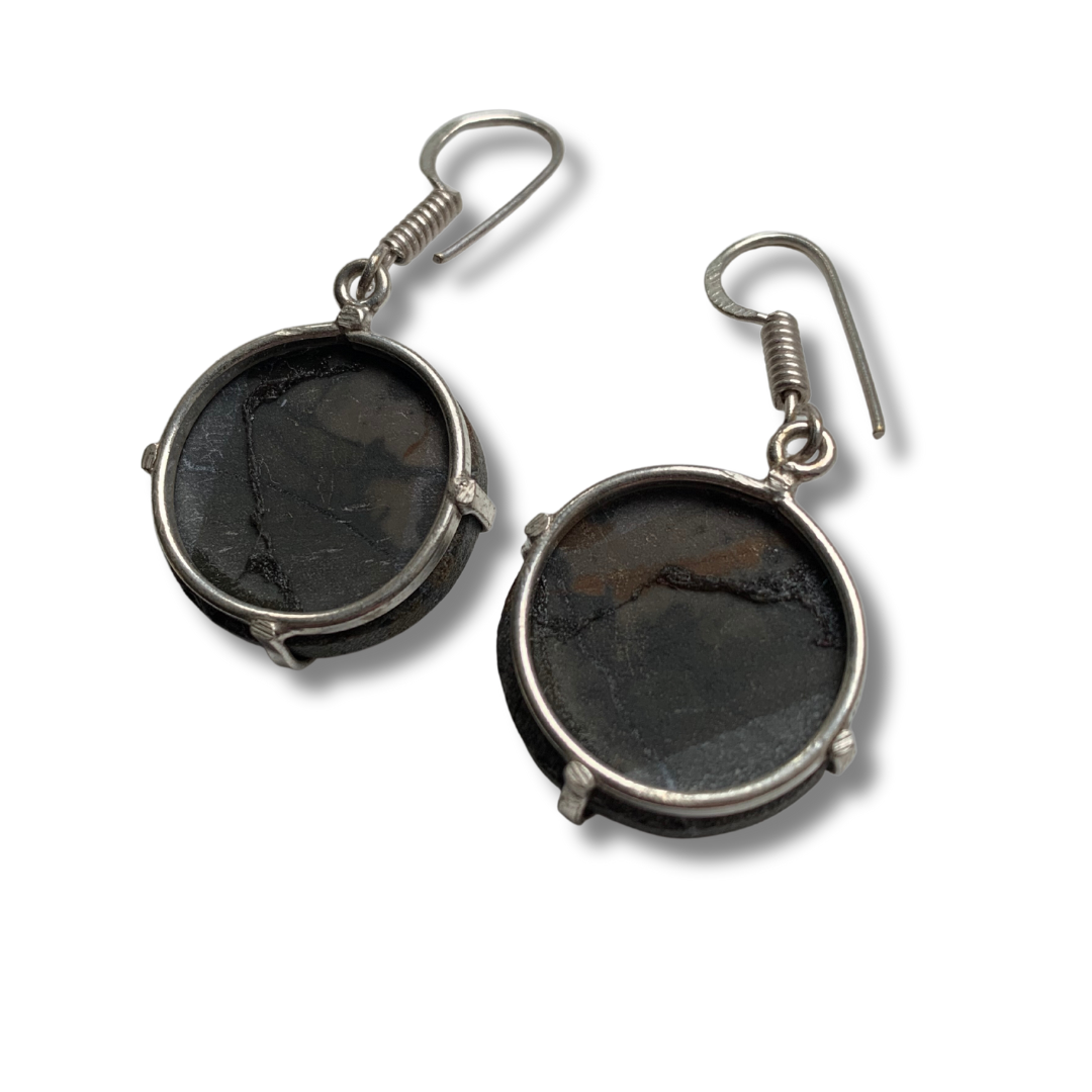 PICASSO JASPER SILVER EARRINGS