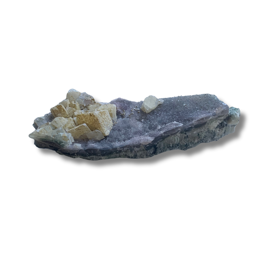 AMETHYST with CALCITE SPECIMEN