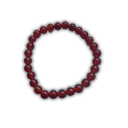 CARNELIAN BEADED BRACELET