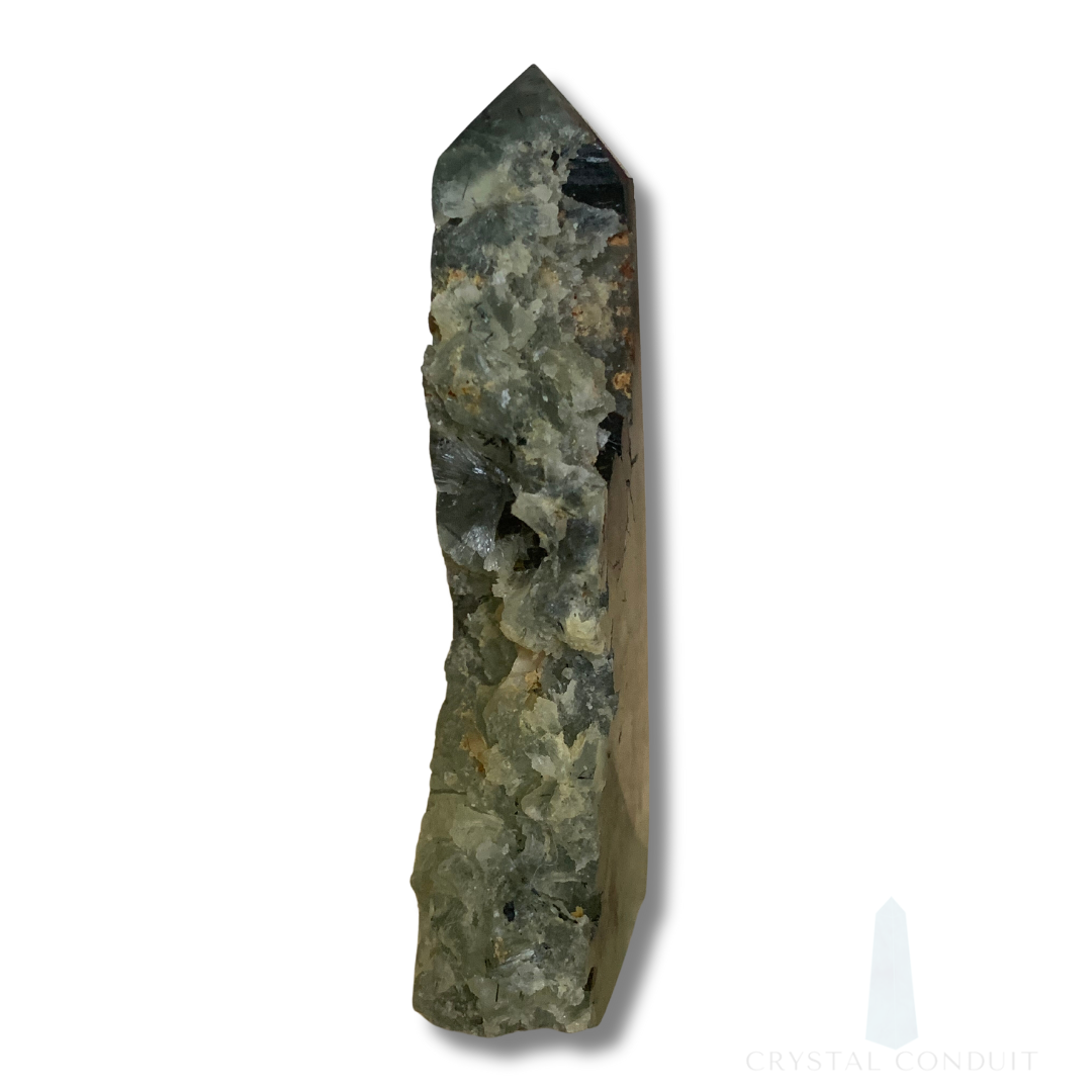 PART RAW PREHINITE & EPIDOTE TOWER