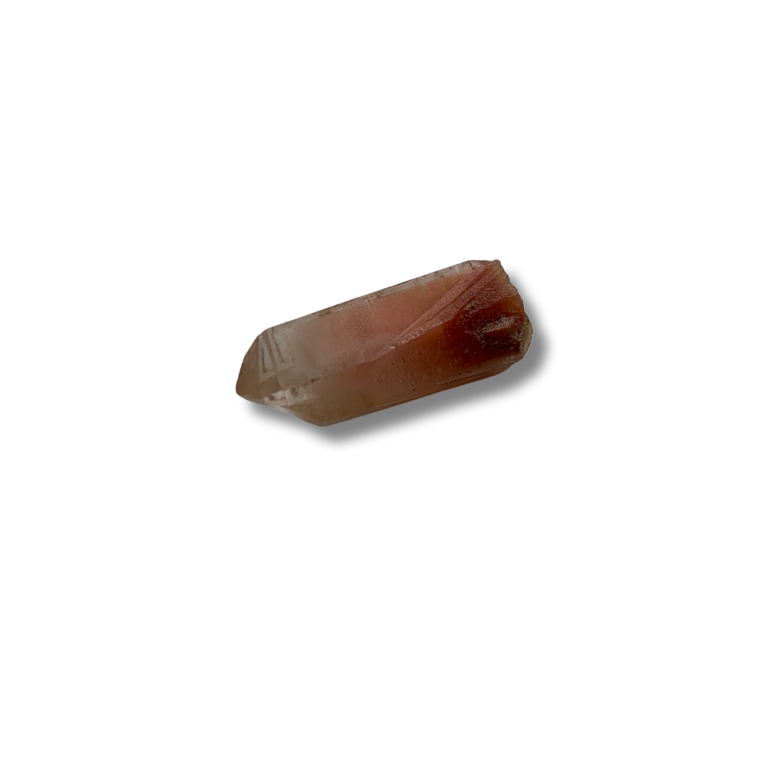 SMALL ORANGE AMPHIBOLE QUARTZ POINT