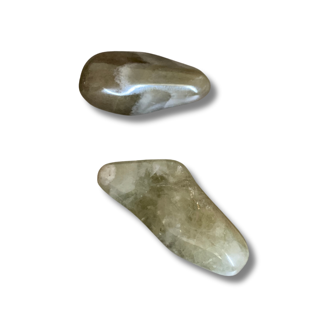 GREEN CHEVRON AMETHYST TUMBLE