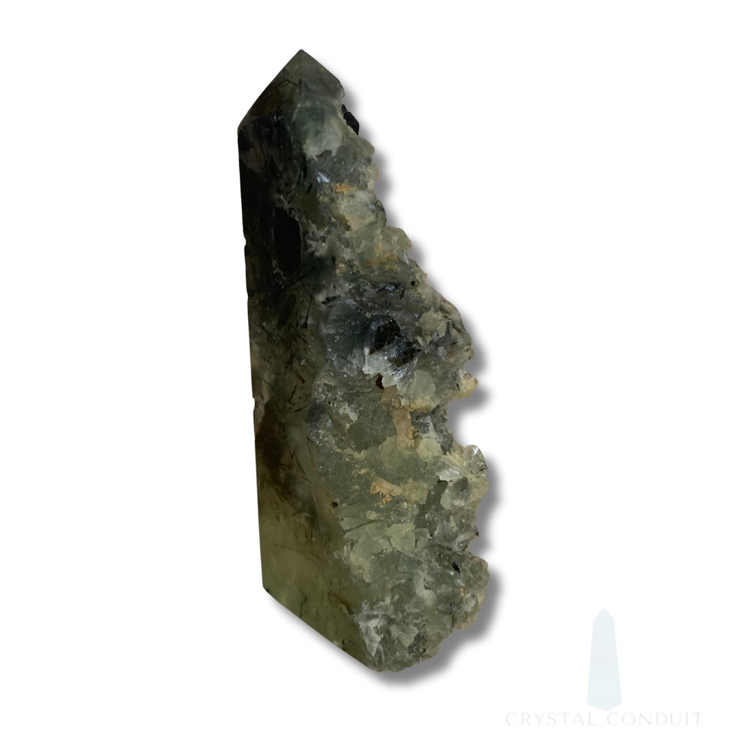 PART RAW PREHINITE & EPIDOTE TOWER