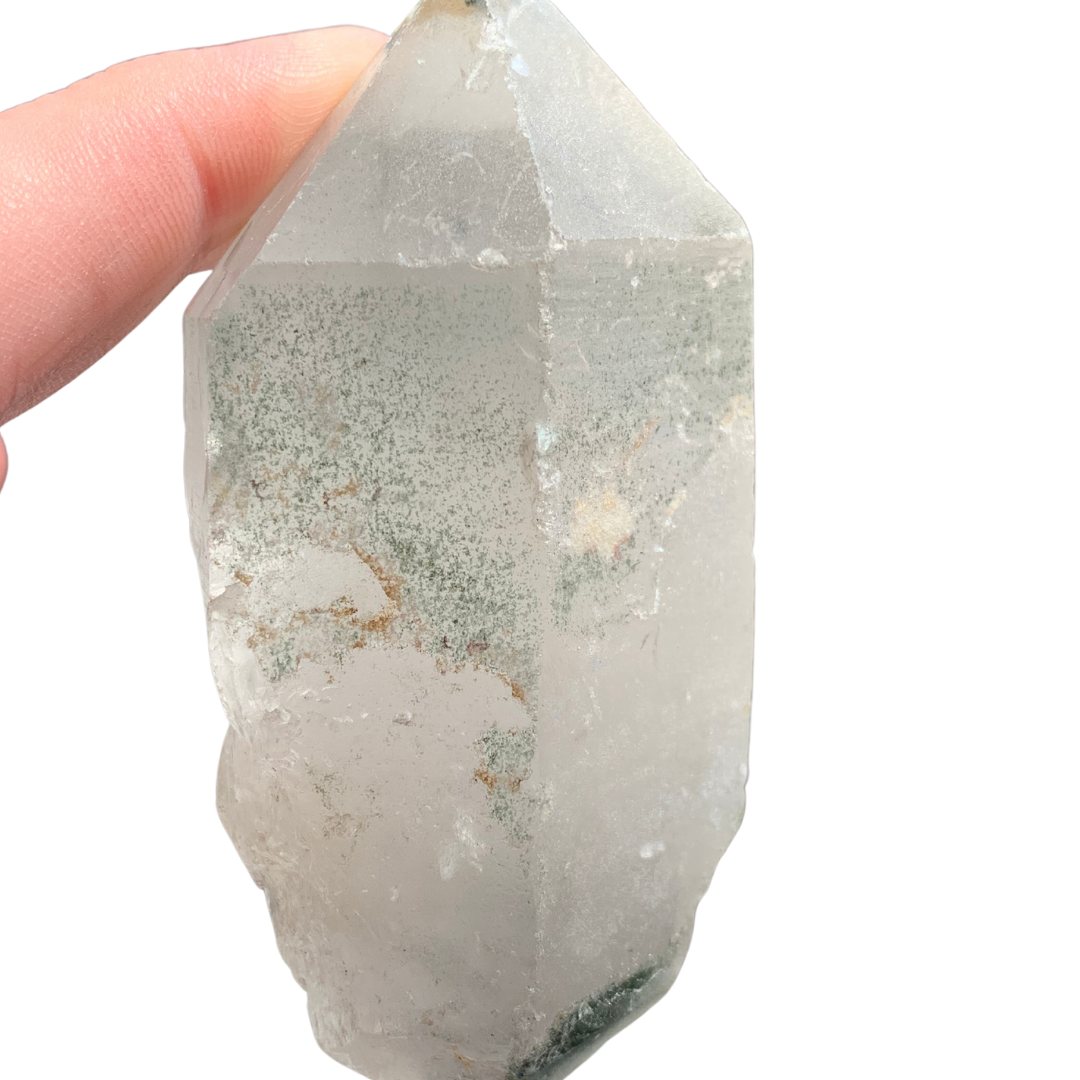 CHLORITE in QUARTZ RAW POINT