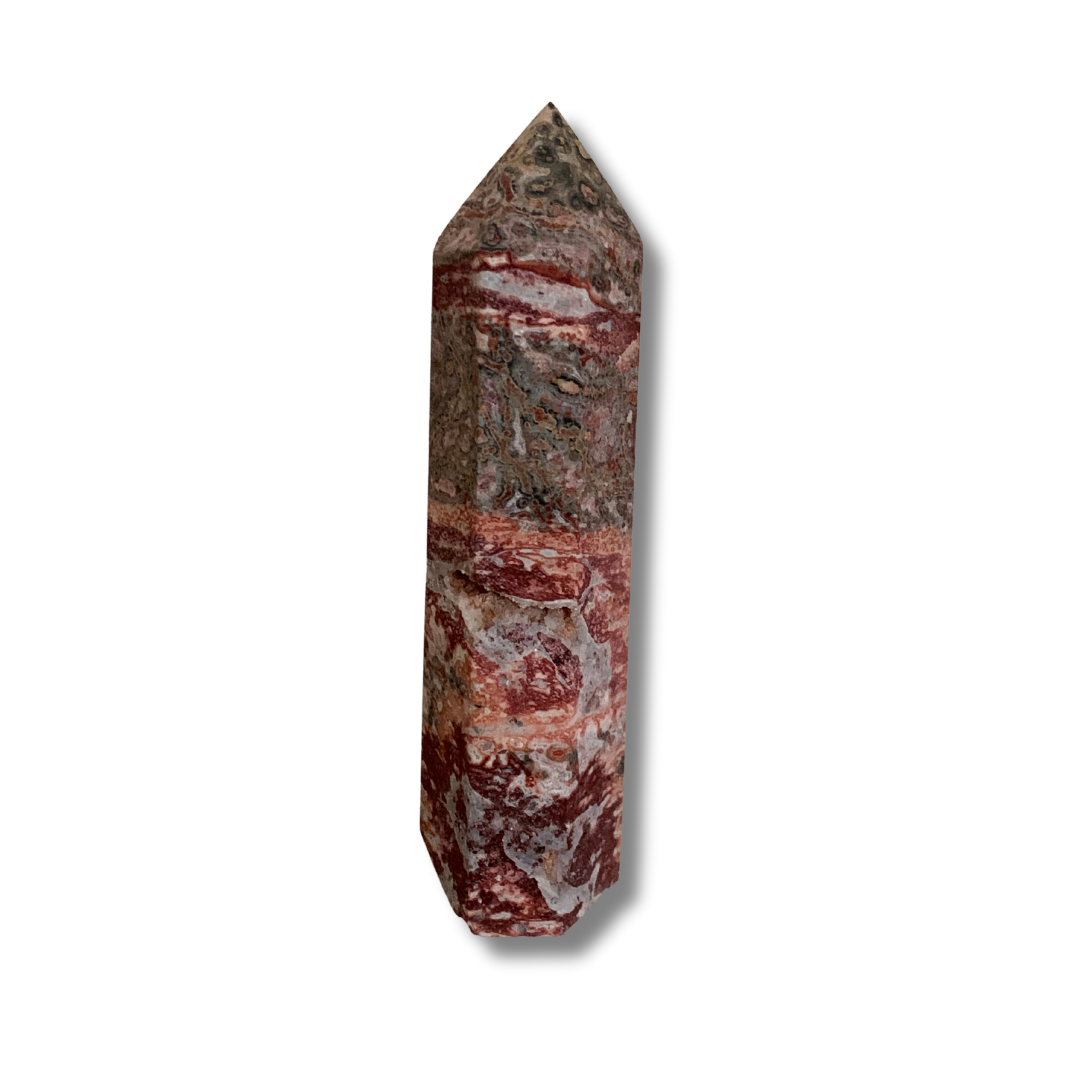 PINK LEOPARDSKIN JASPER TOWER