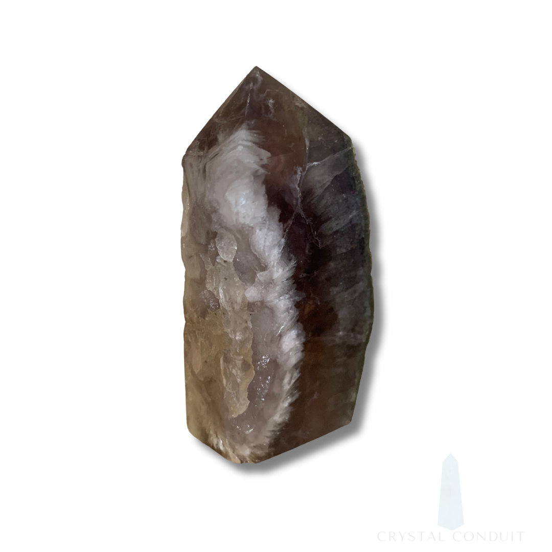 DRUZY FLUORITE with PYRITE & SCOLECITE TOWER