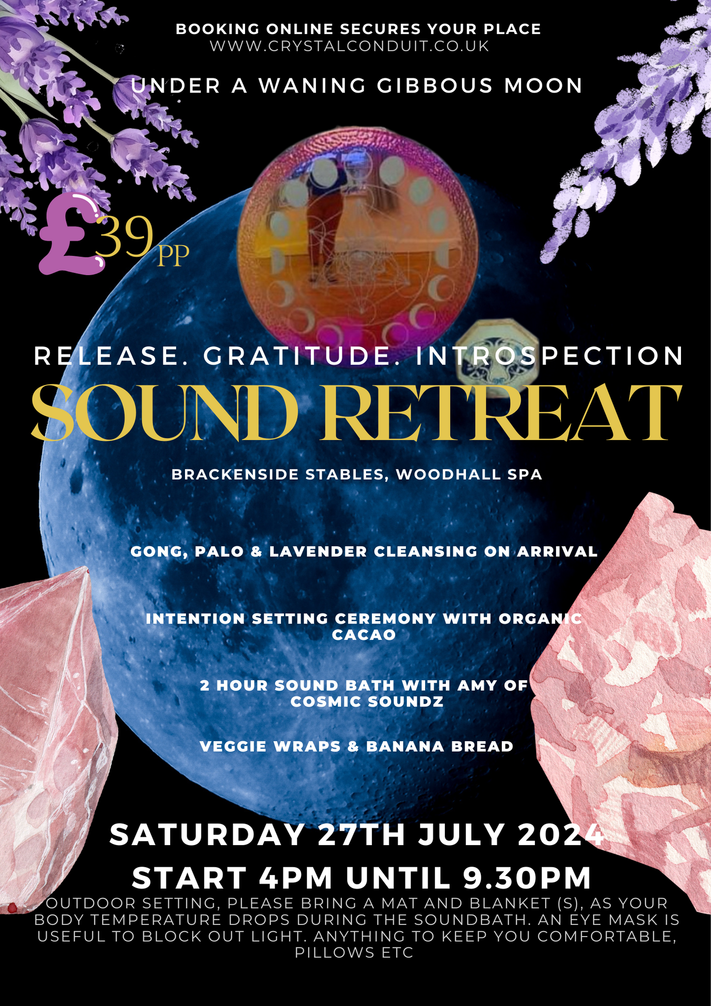 HALF DAY RETREAT CACAO & SOUND Saturday 27th July 2024