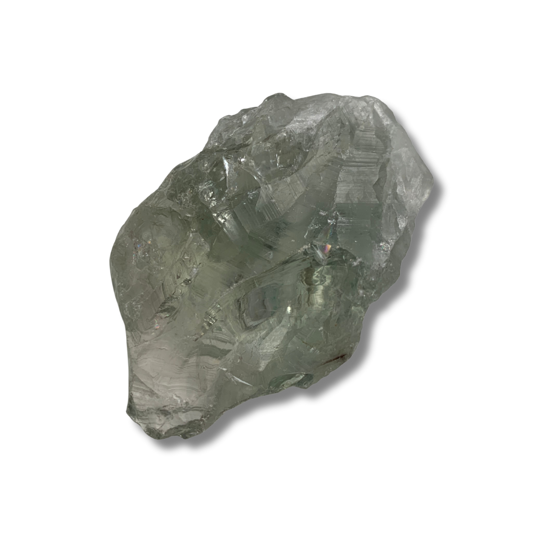 LARGE RAW PRASIOLITE