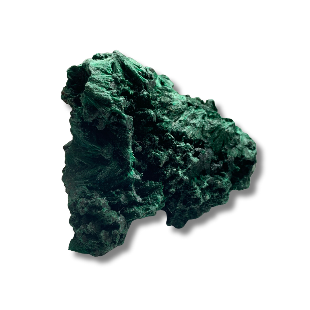 RAW FIBROUS MALACHITE