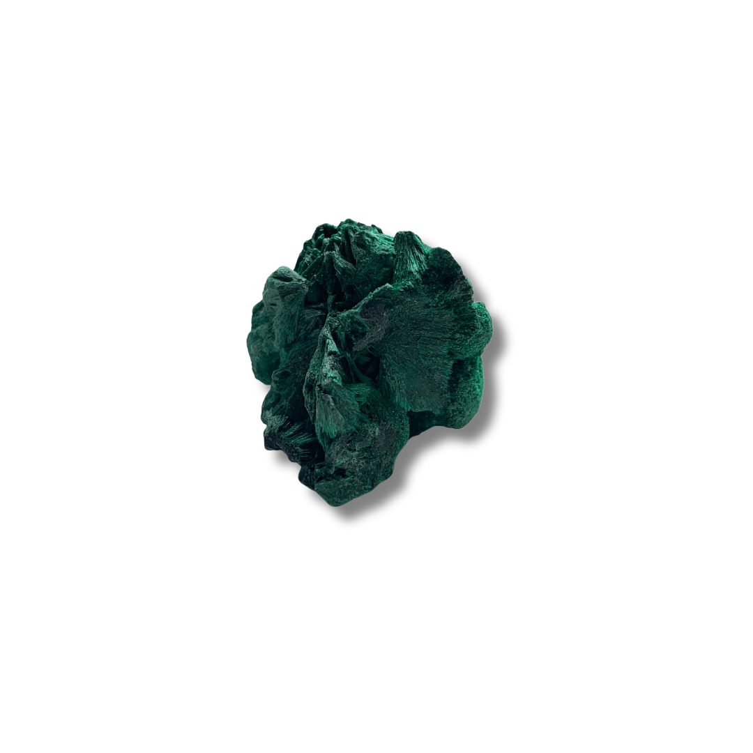 RAW FIBROUS MALACHITE