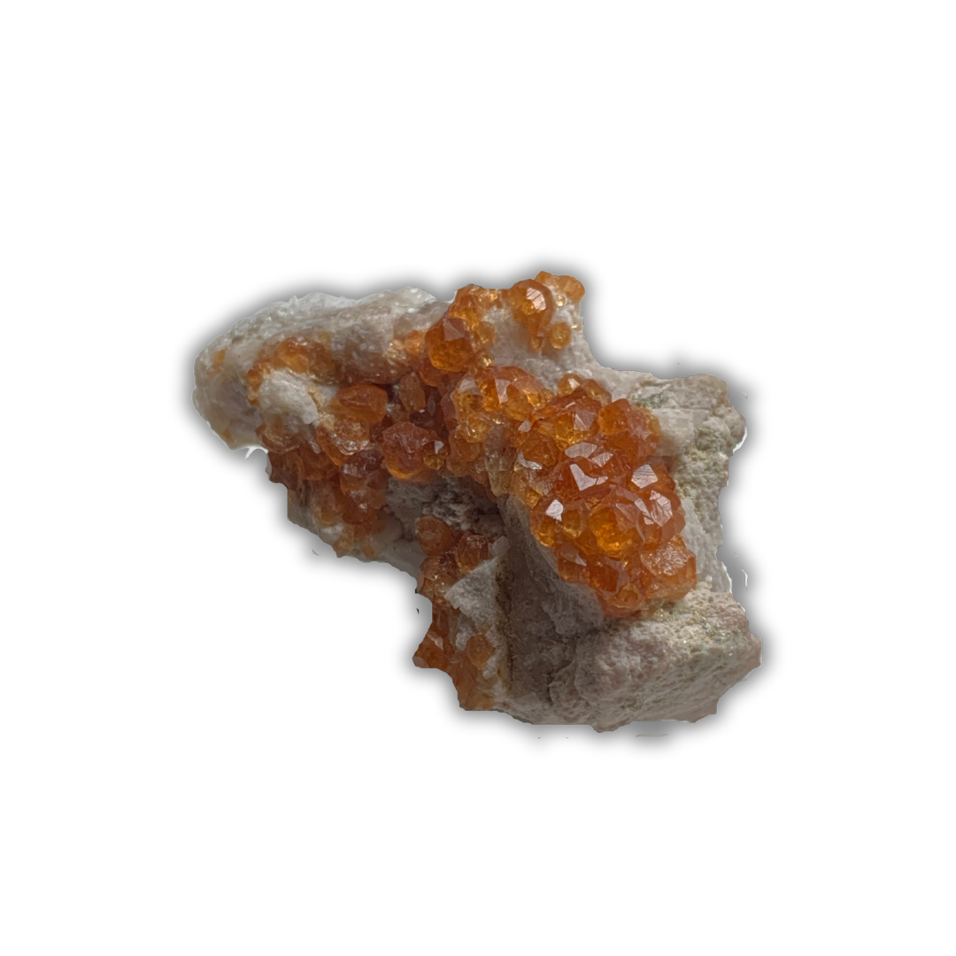 SPESSARTINE ORANGE GARNET CLUSTER