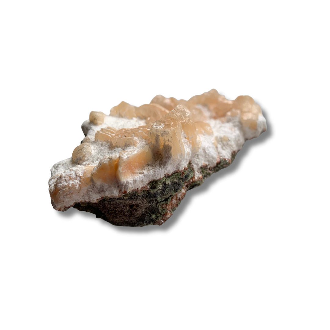 PEACH STILBITE ON MORDENITE SPECIMEN