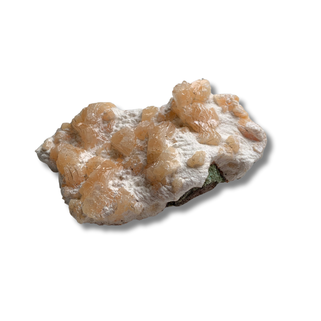 PEACH STILBITE ON MORDENITE SPECIMEN