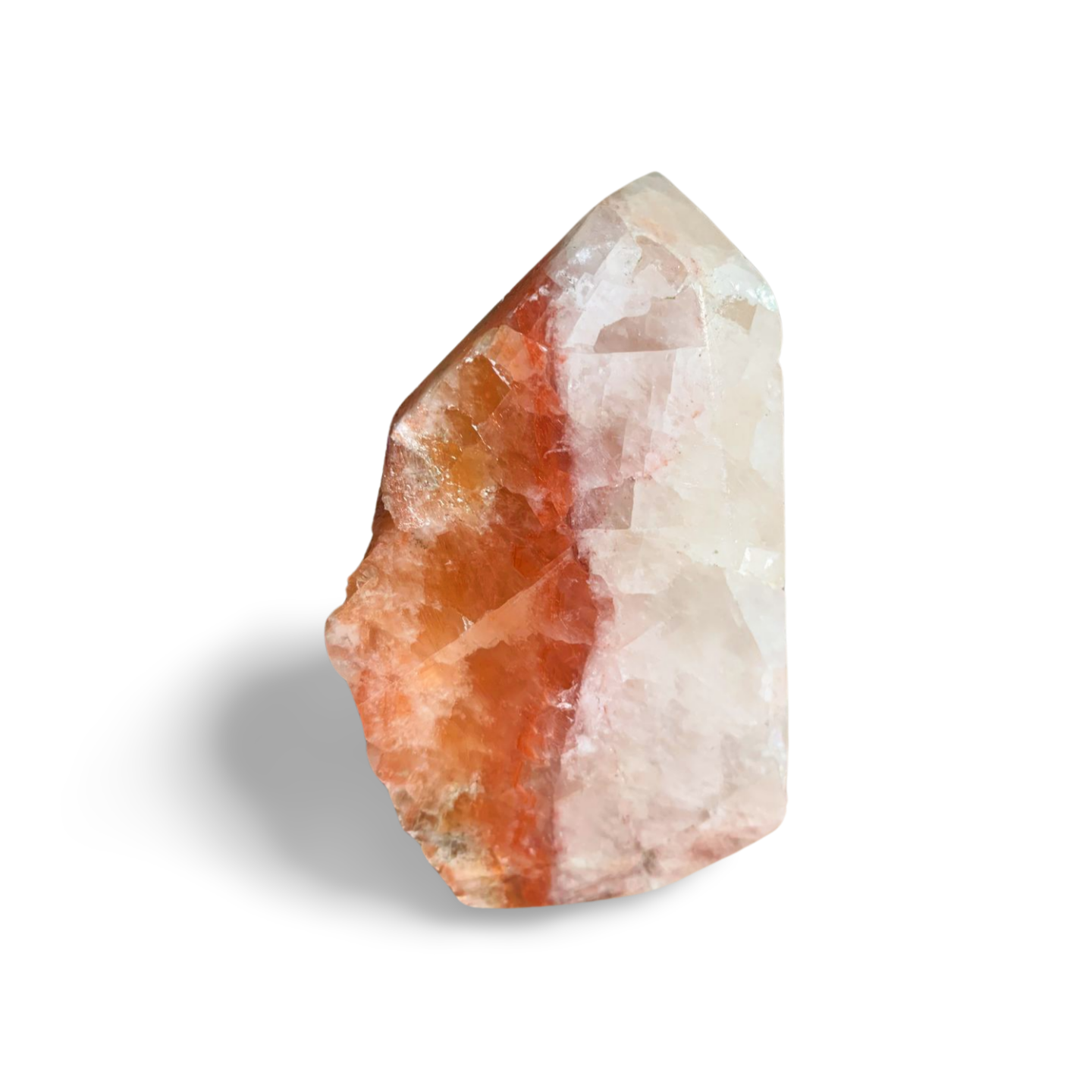 TRI COLOURED CALCITE DOGTOOTH TOWER