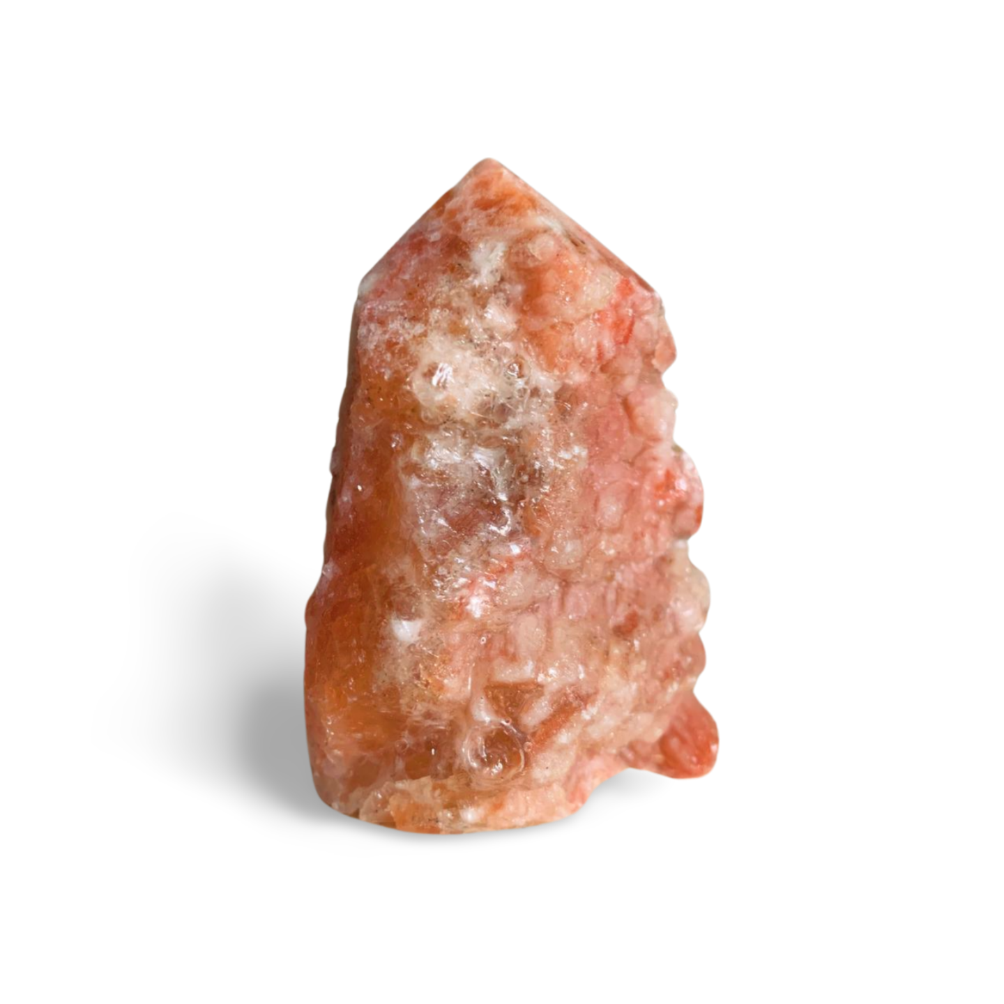 TRI COLOURED CALCITE DOGTOOTH TOWER