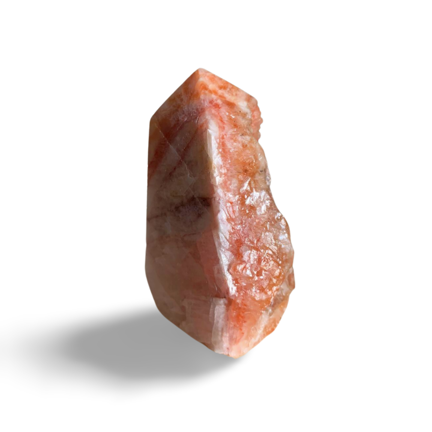 TRI COLOURED CALCITE DOGTOOTH TOWER