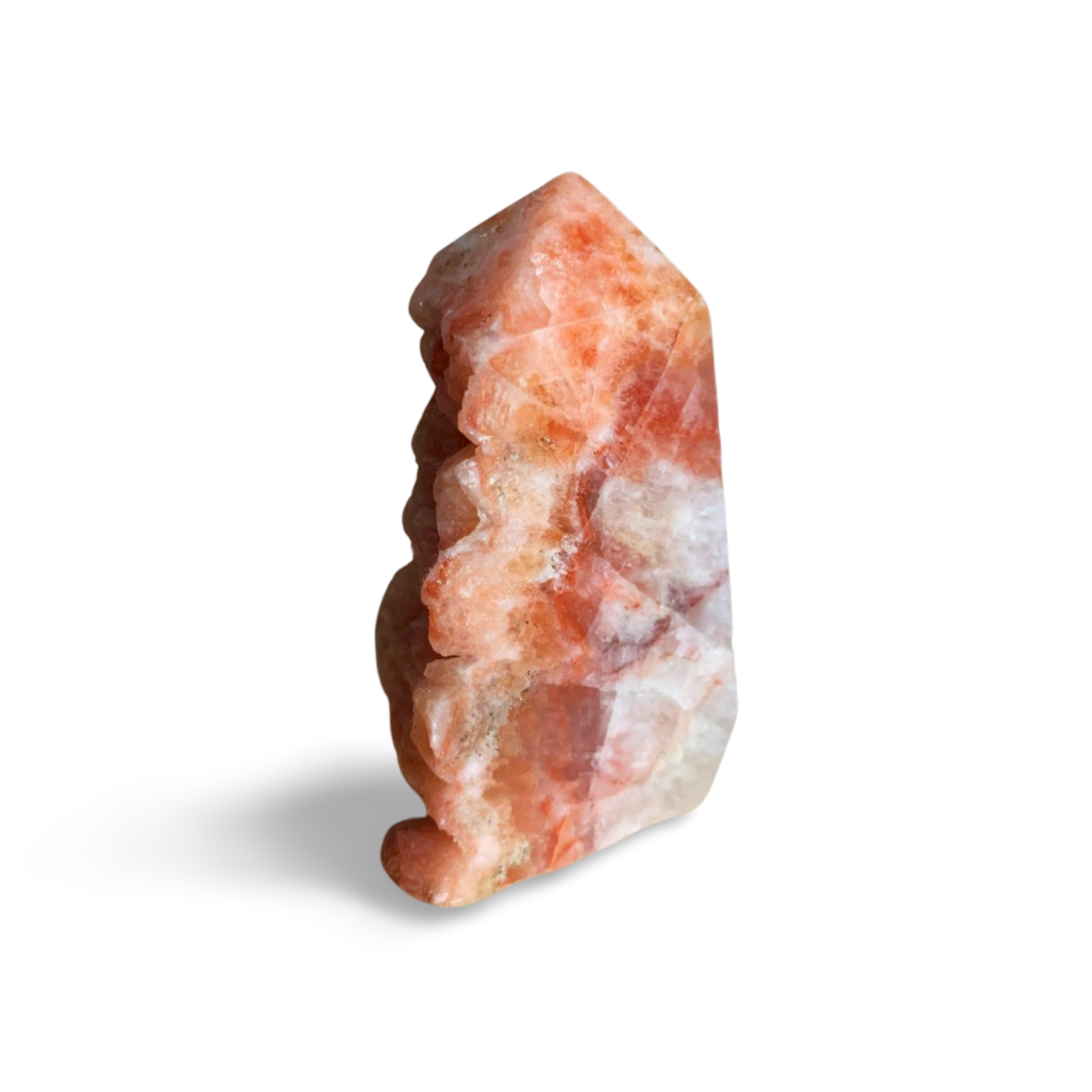 TRI COLOURED CALCITE DOGTOOTH TOWER