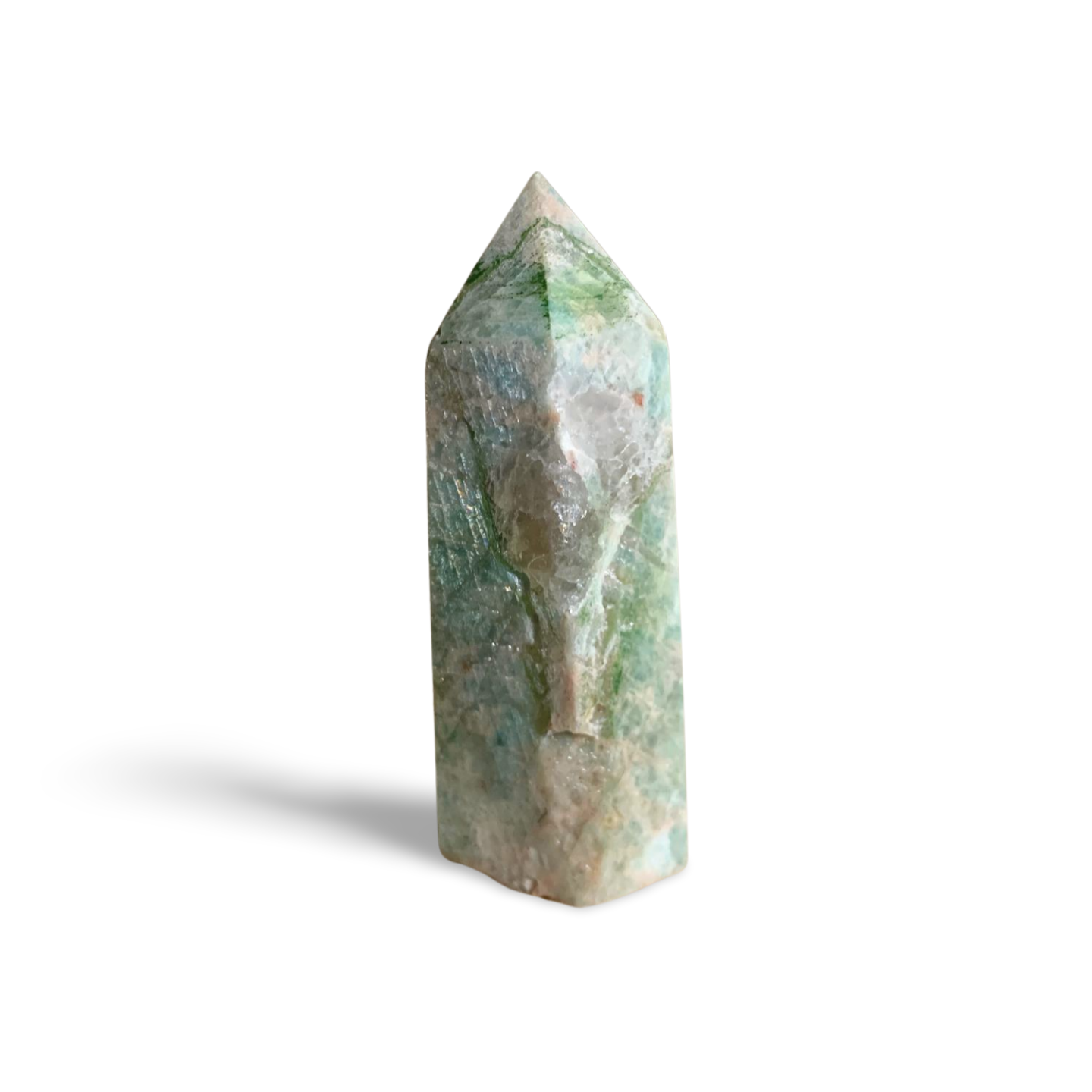 SMALL AMAZONITE with SMOKY QUARTZ TOWER