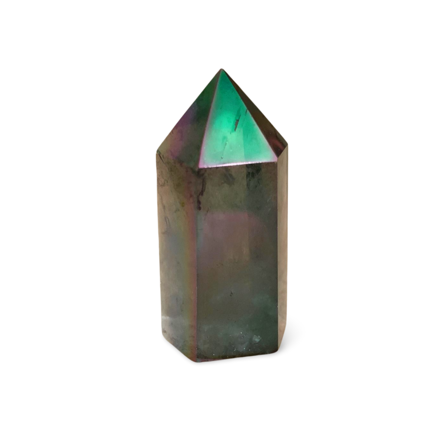 TITANIUM RAINBOW AURA CLEAR QUARTZ TOWER