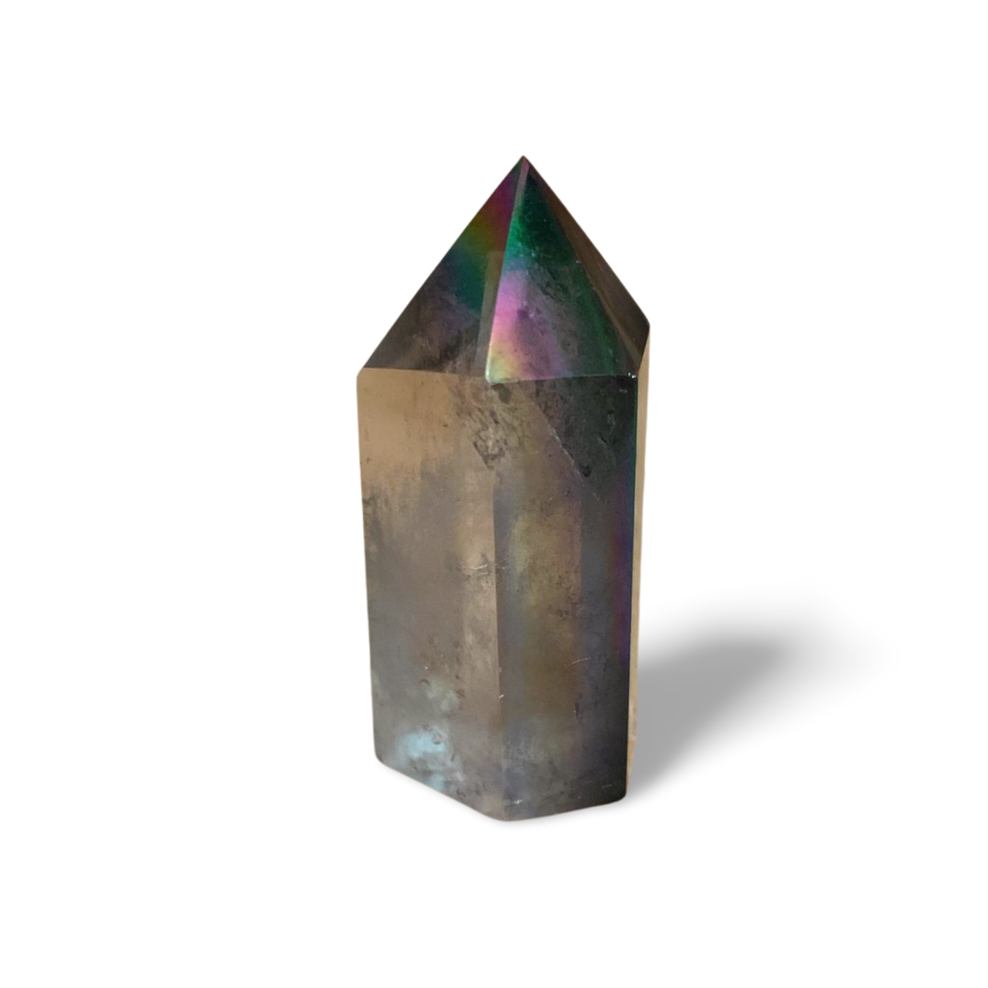 TITANIUM RAINBOW AURA CLEAR QUARTZ TOWER