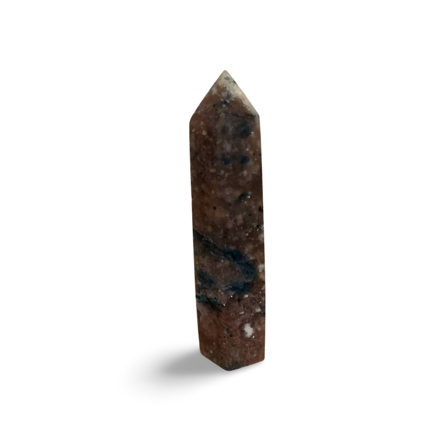 BLUE TOURMALINE with SMOKY QUARTZ TOWER