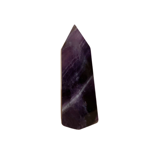 SMALL CHEVRON AMETHYST TOWER