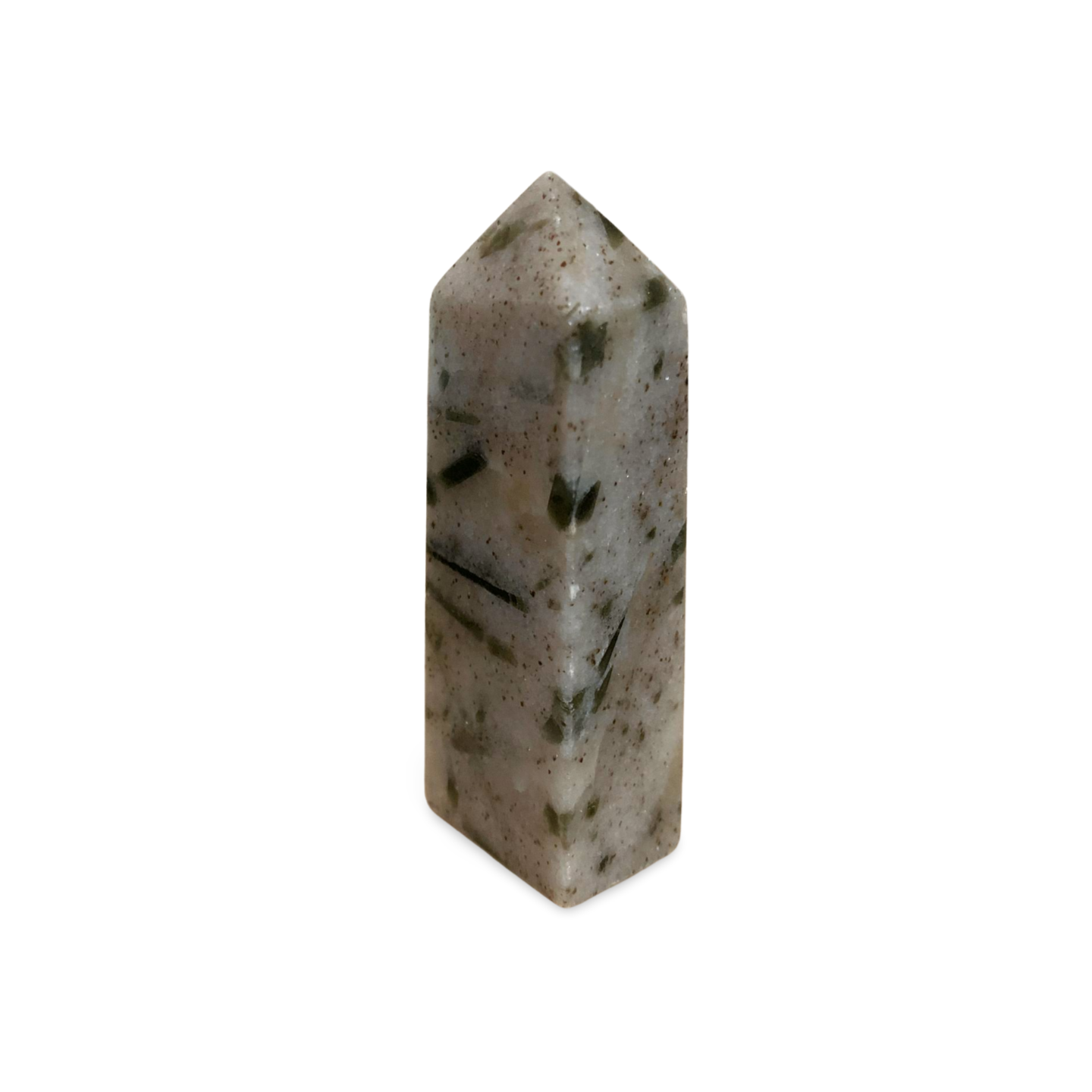 GREEN TOURMALINE in QUARTZ TOWER