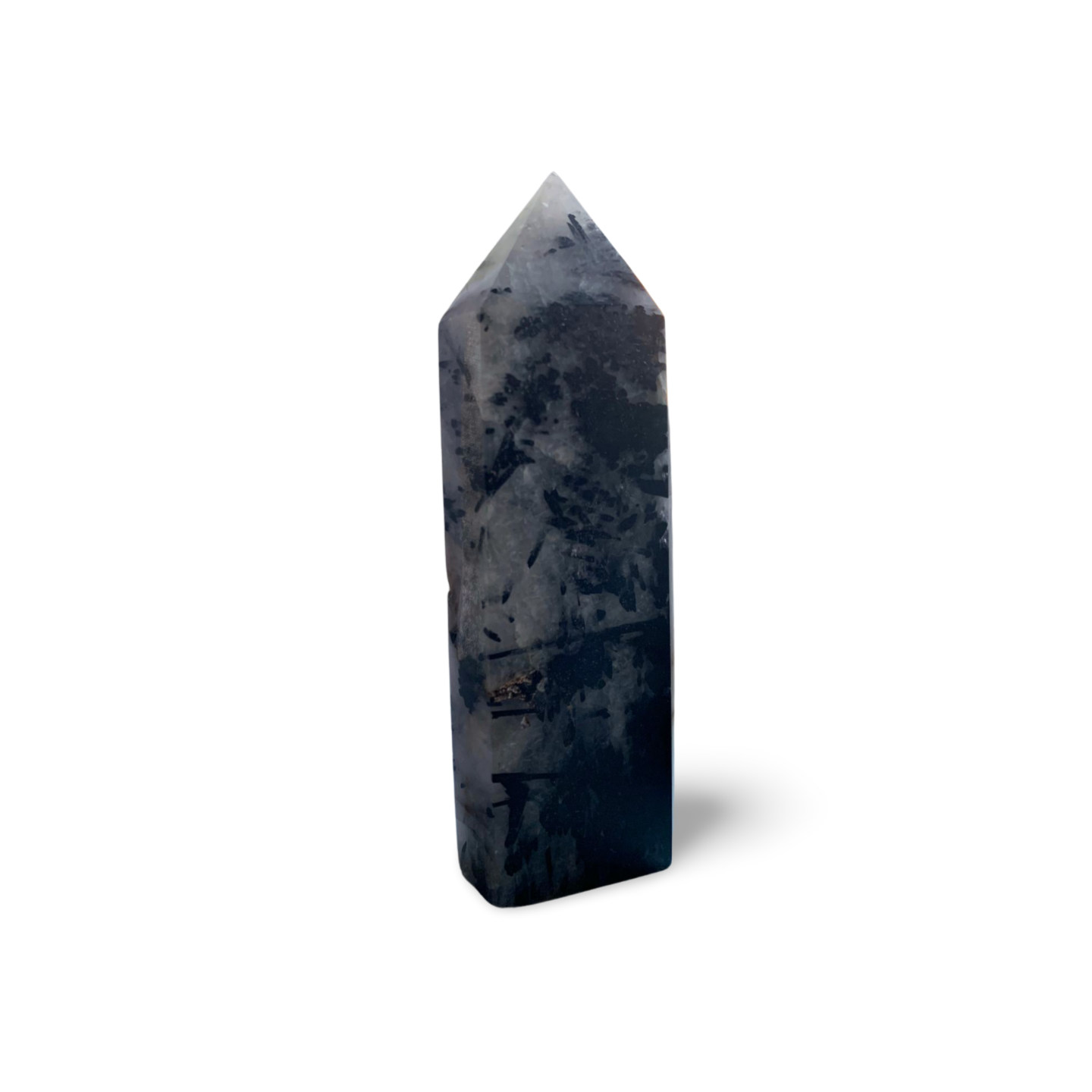 BLACK TOURMALINE in QUARTZ STATEMENT CRYSTAL TOWER