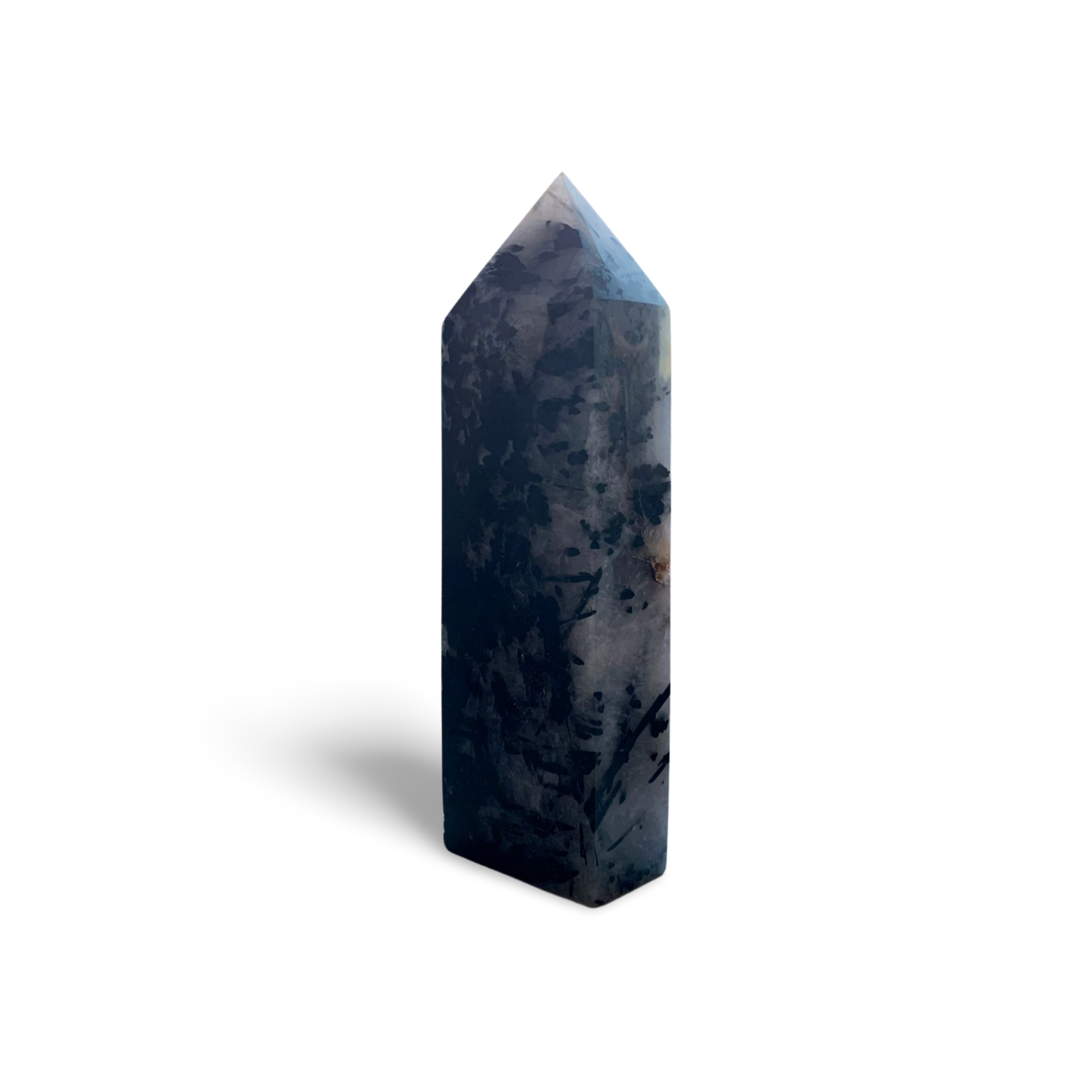 BLACK TOURMALINE in QUARTZ STATEMENT CRYSTAL TOWER