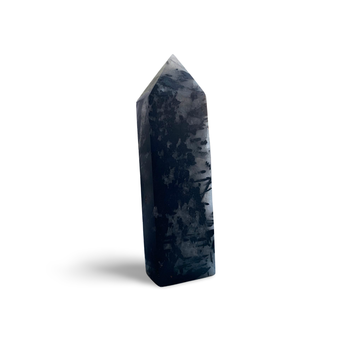 BLACK TOURMALINE in QUARTZ STATEMENT CRYSTAL TOWER