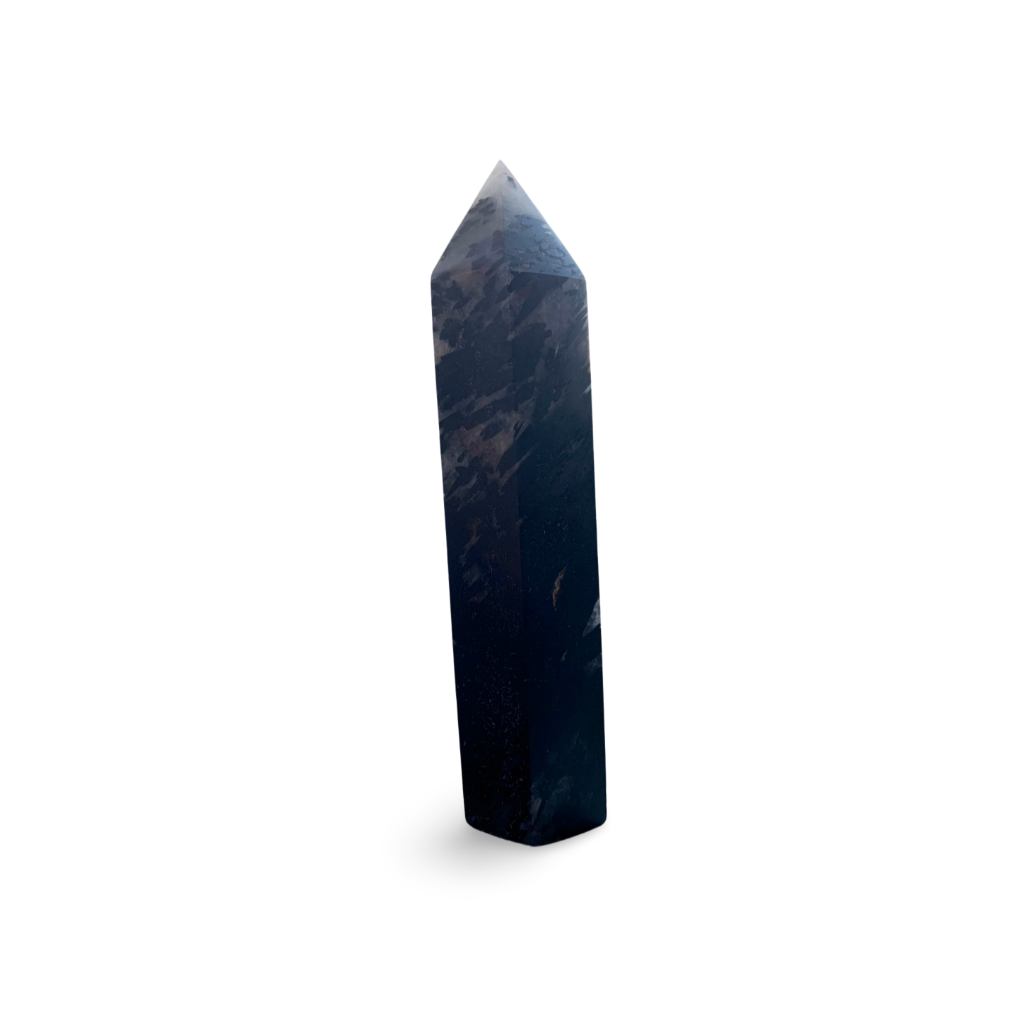 BLACK TOURMALINE in QUARTZ STATEMENT CRYSTAL TOWER