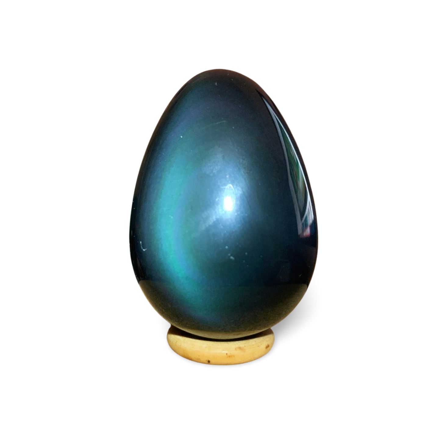 HIGH QUALITY RAINBOW OBSIDIAN EGG CARVING