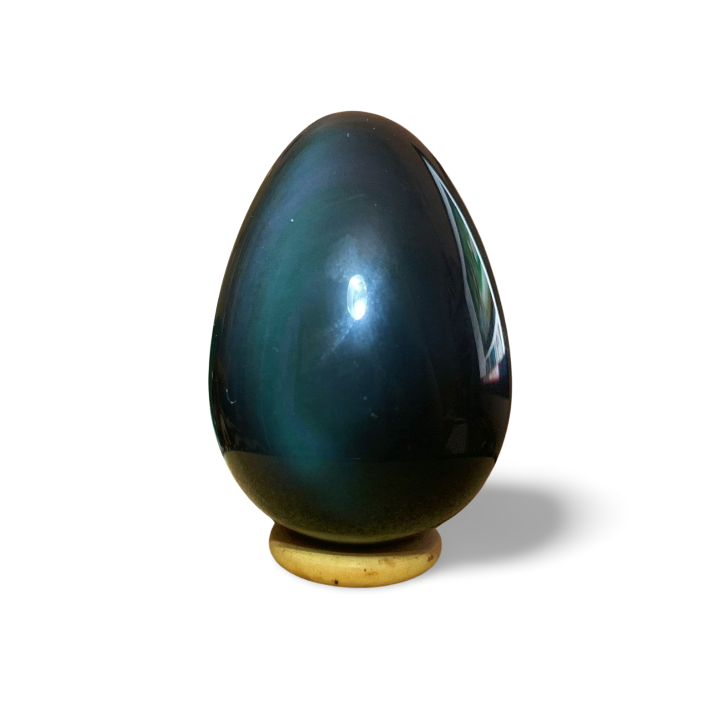 HIGH QUALITY RAINBOW OBSIDIAN EGG CARVING