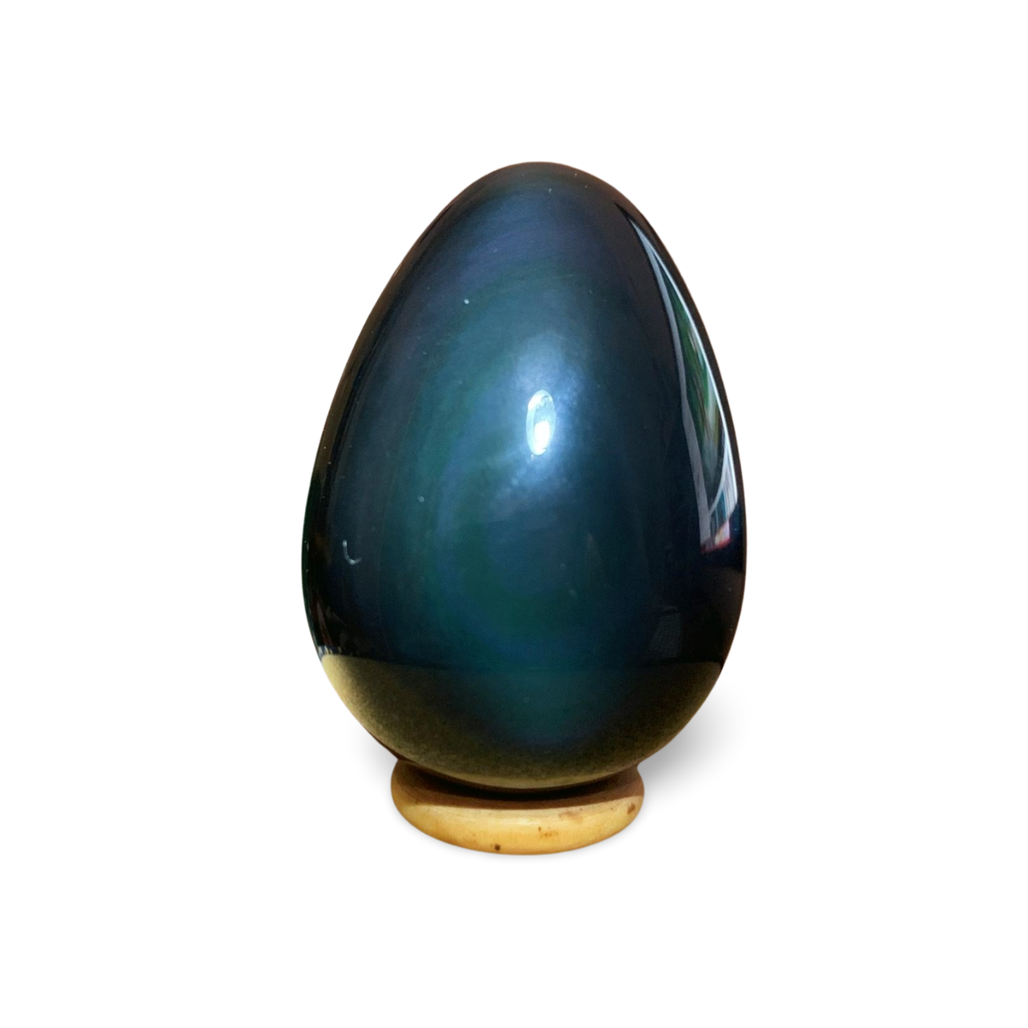 HIGH QUALITY RAINBOW OBSIDIAN EGG CARVING