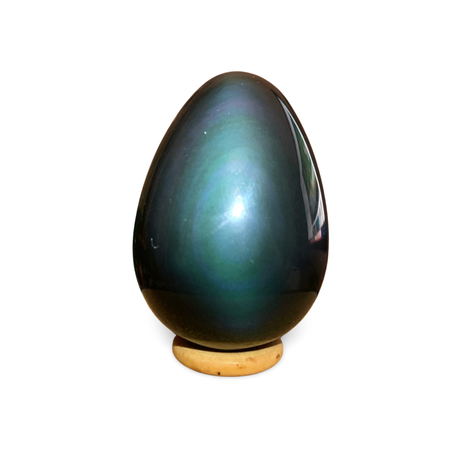 HIGH QUALITY RAINBOW OBSIDIAN EGG CARVING