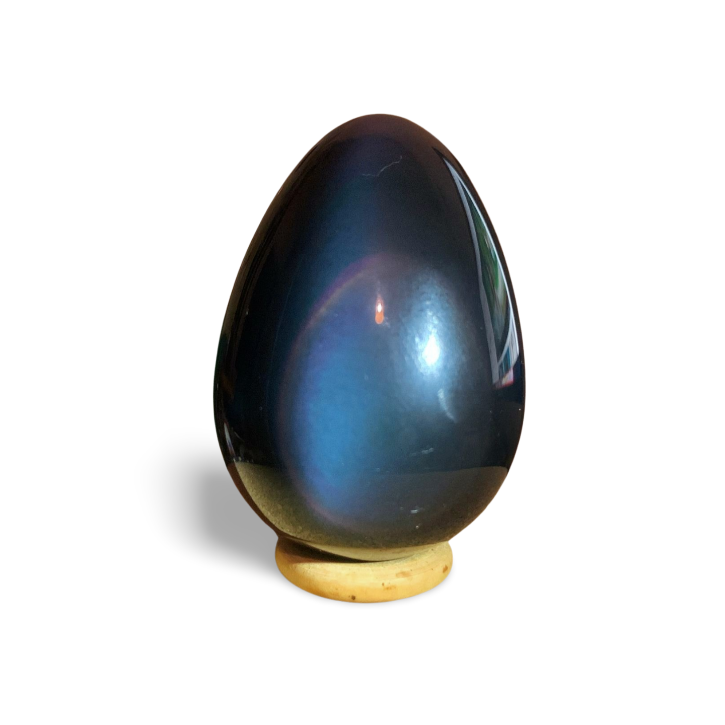 HIGH QUALITY RAINBOW OBSIDIAN EGG CARVING