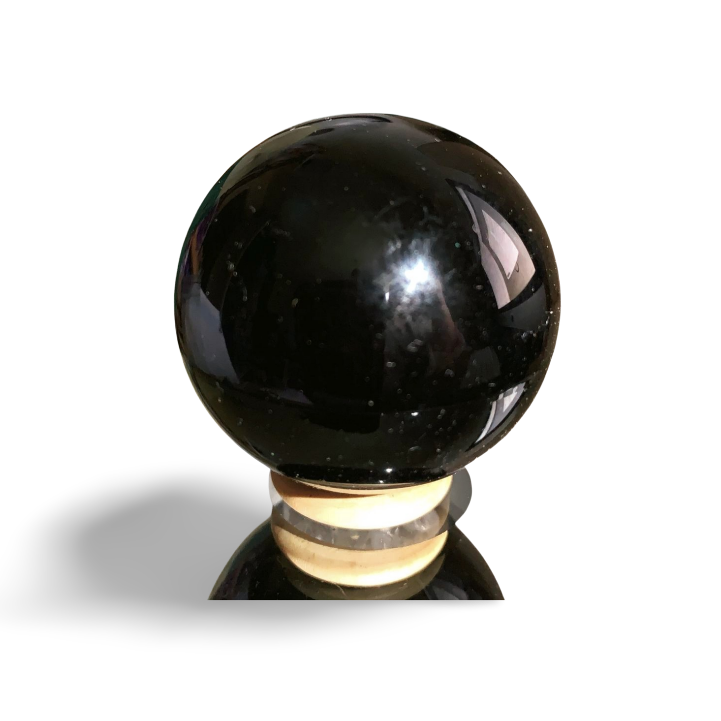 MEDIUM BLACK OBSIDIAN SPHERE