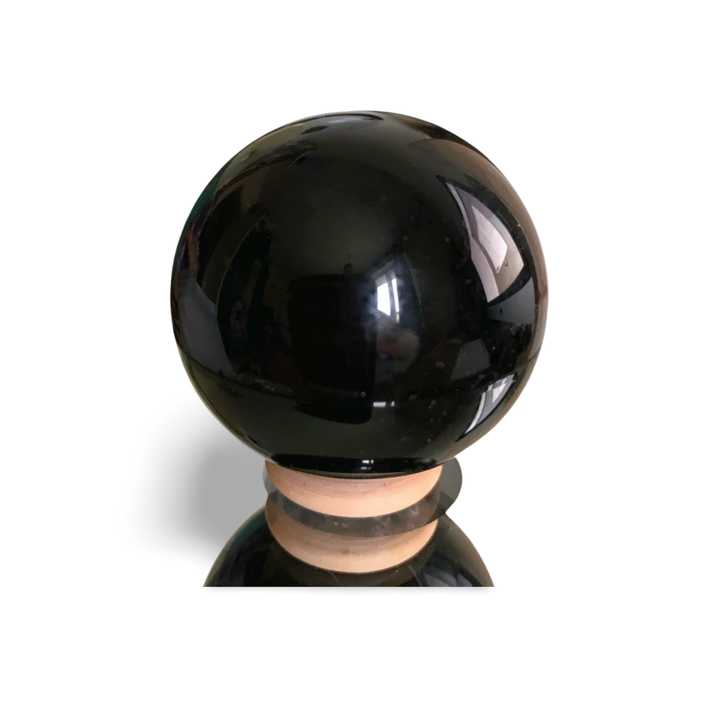 MEDIUM BLACK OBSIDIAN SPHERE