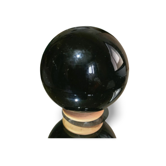 MEDIUM BLACK OBSIDIAN SPHERE