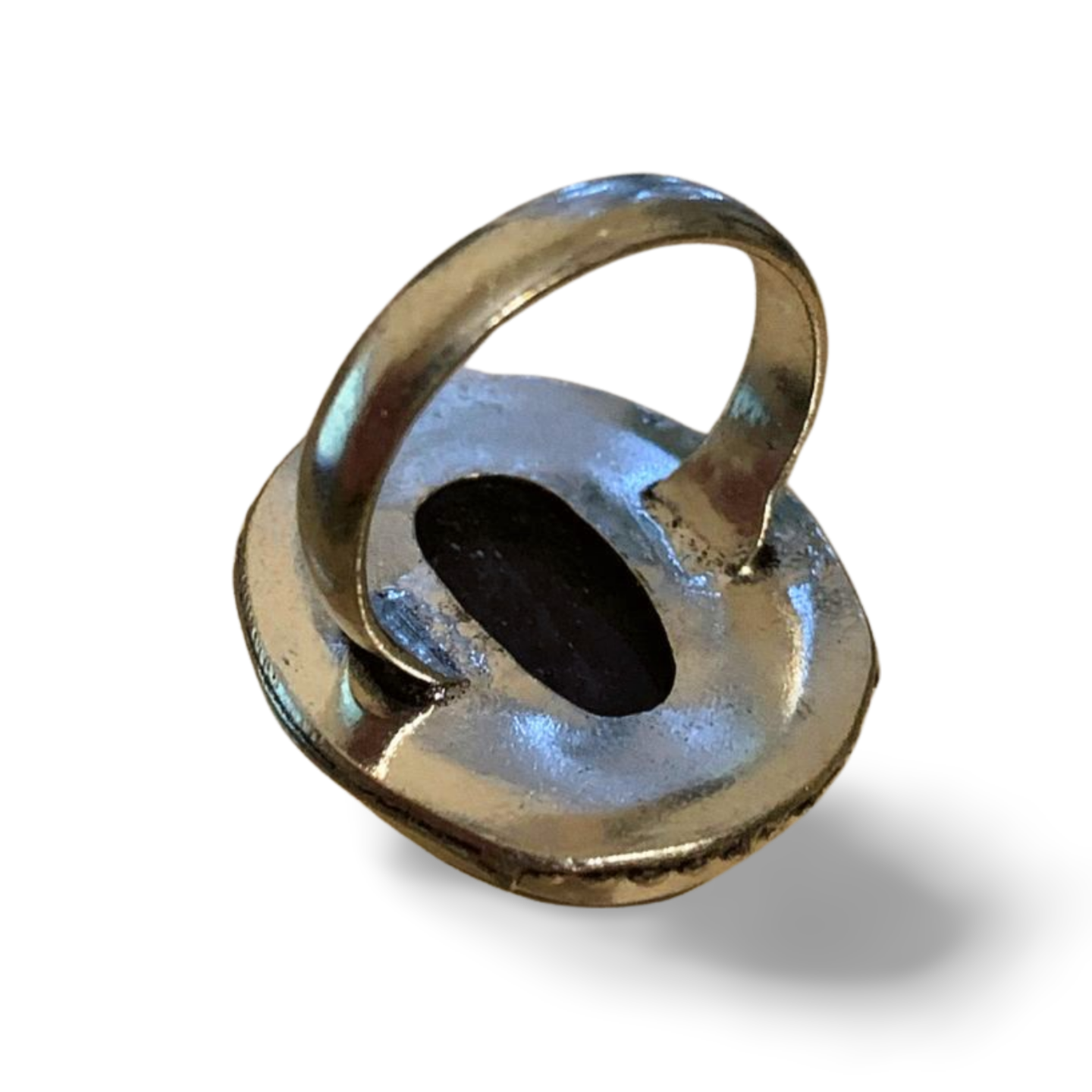 IOLITE STATEMENT SILVER RING 'Q'