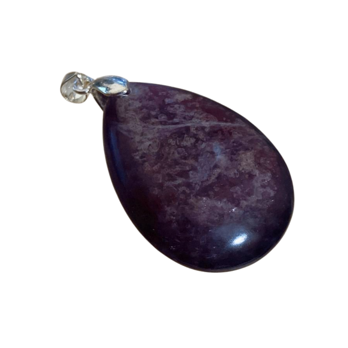 HIGH QUALITY GEM LEPIDOLITE MICA PENDANT