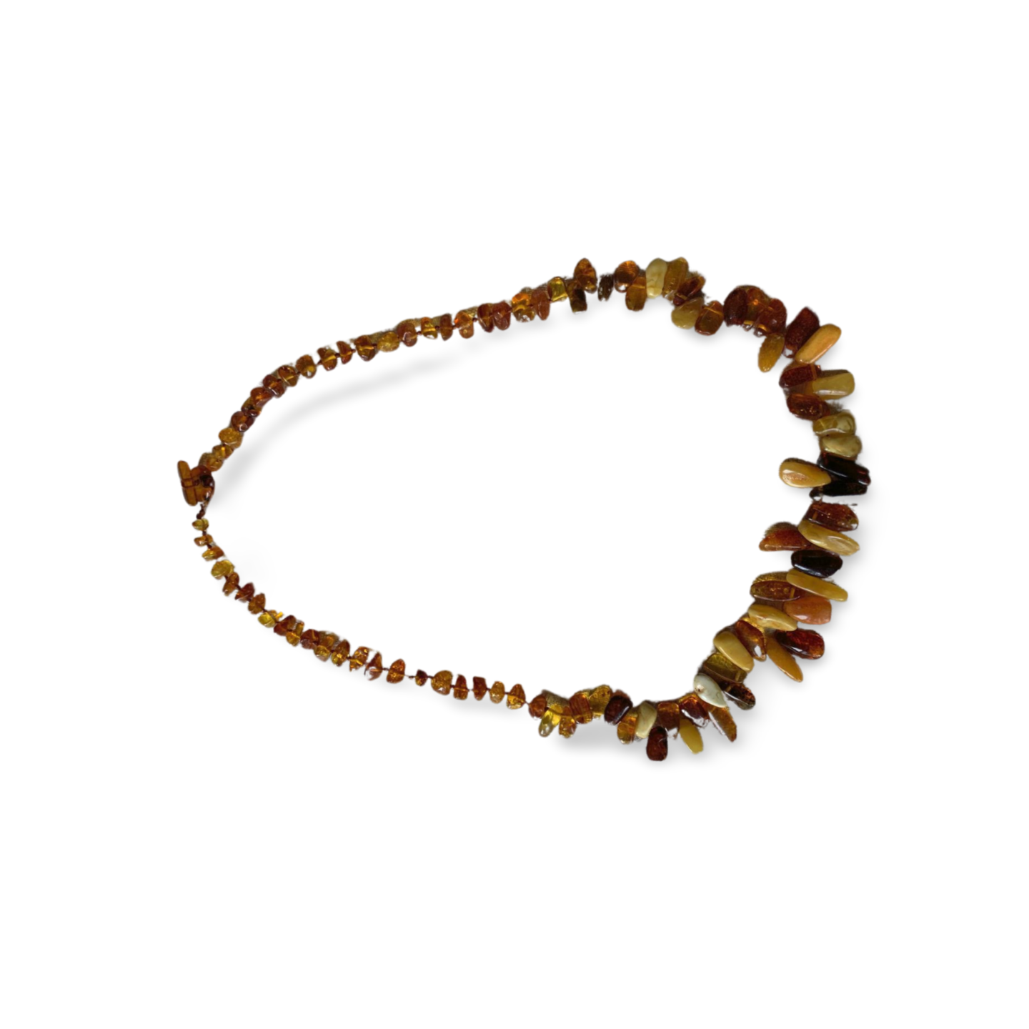 STATEMENT CHERRY, COGNAC & BUTTER AMBER NECKLACE