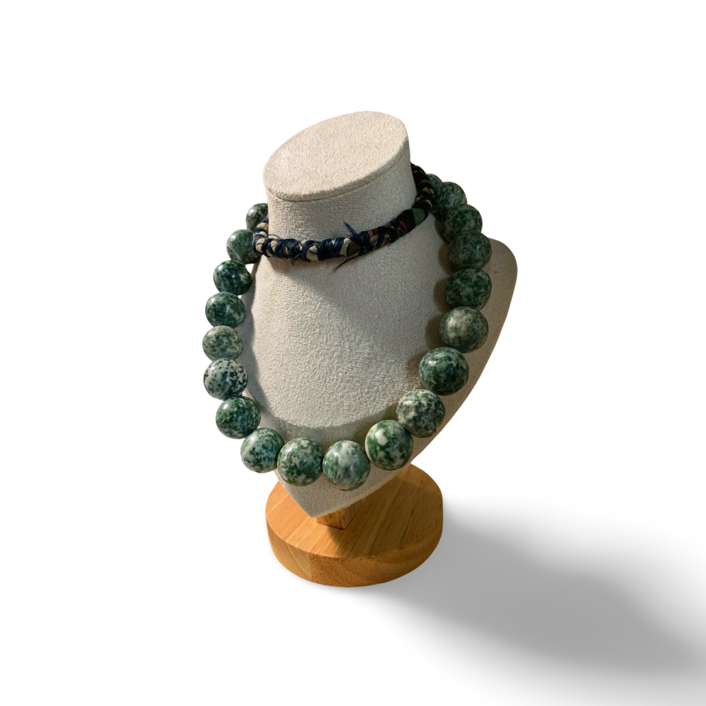 QING HAI /KUNLAN JADE STATEMENT BOHO CHIC NECKLACE