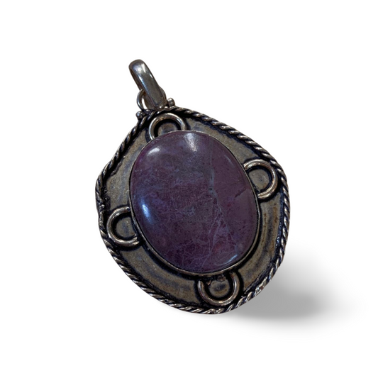 PURPURITE SILVER PENDANT