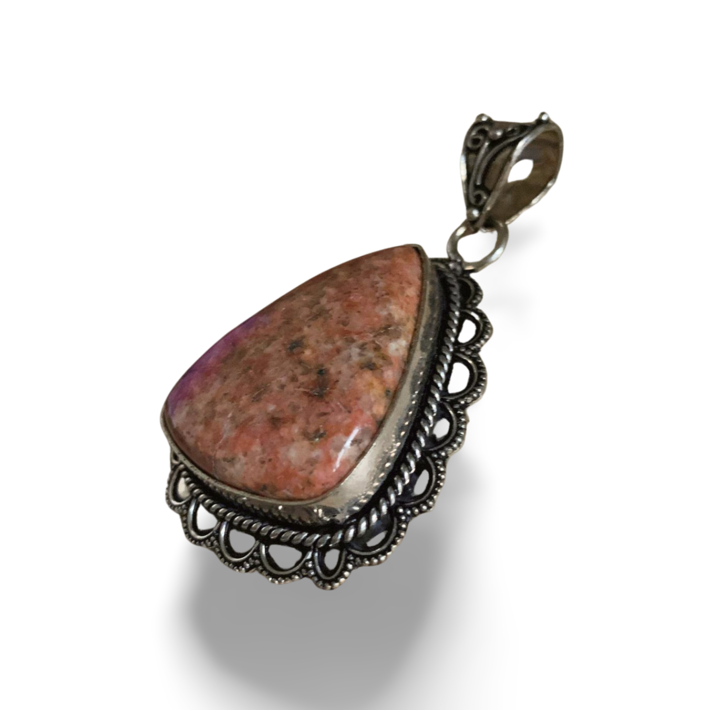 UNAKITE SILVER PENDANT