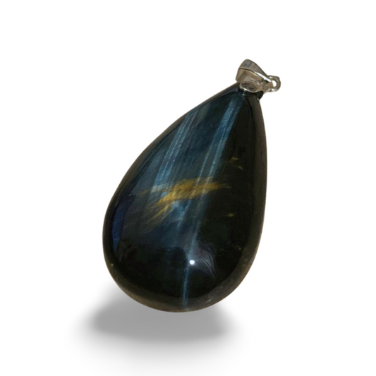 HIGH QUALITY BLUE TIGER'S EYE PENDANT