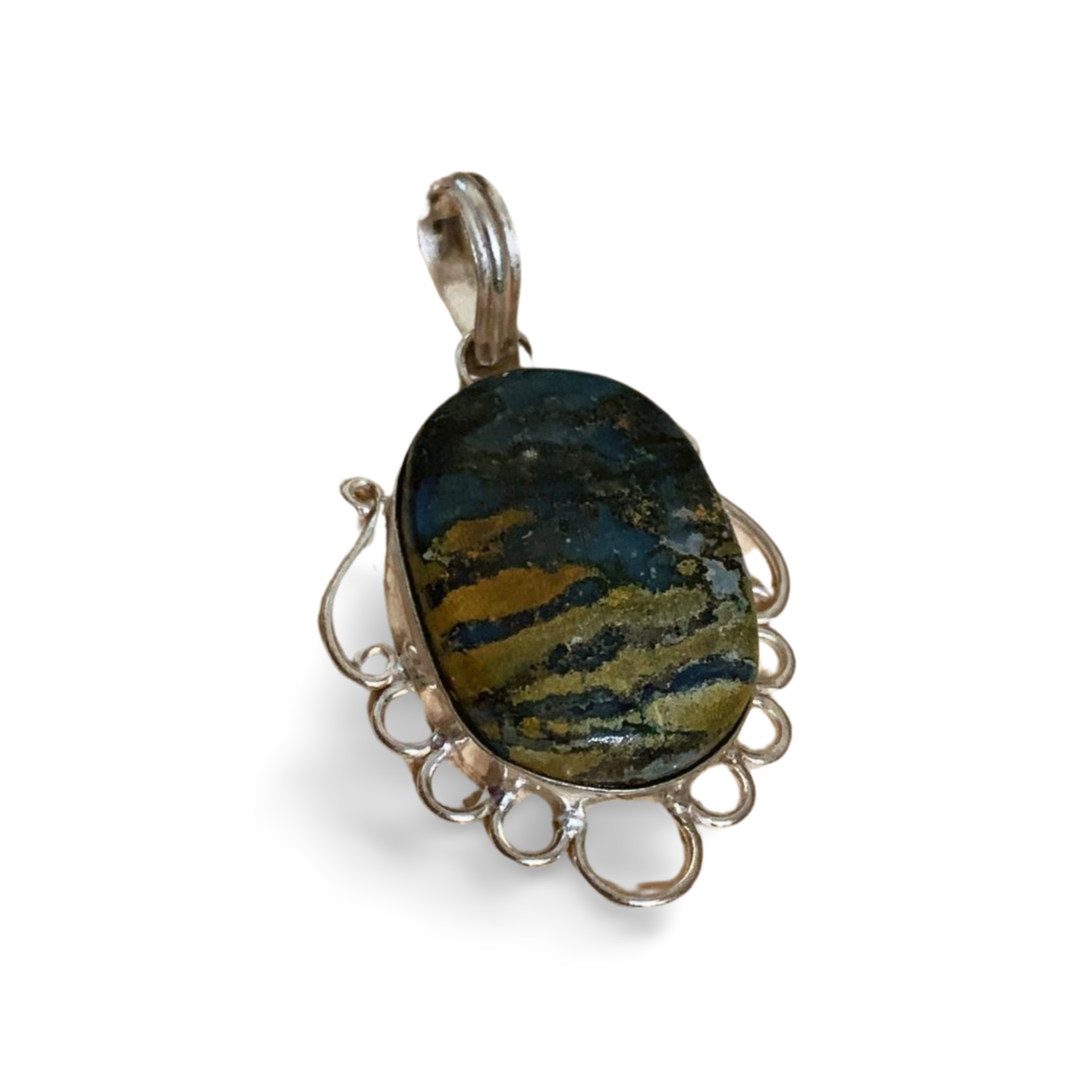 BOULDER OPAL SILVER PENDANT